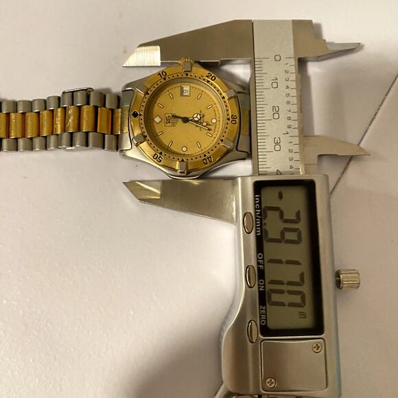 Tag Heuer 2000 Series Two-Tone Men’s Quartz Watch – 36.9mm – 7” Bracelet - Picture 14 of 14